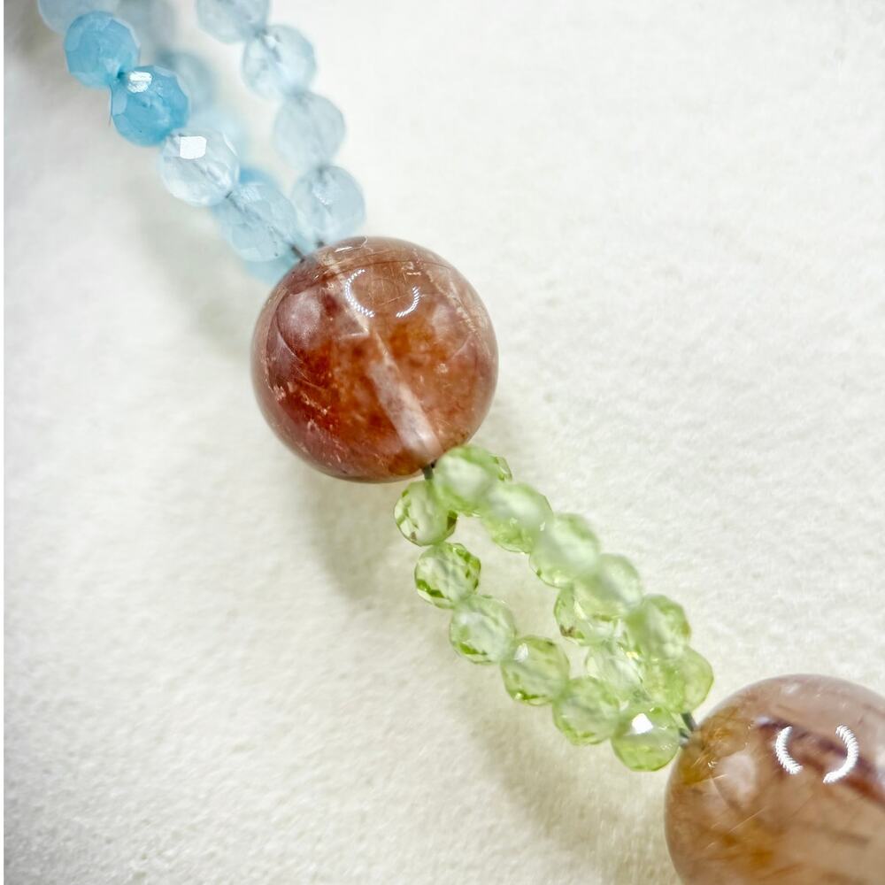 Jay King Mine Finds Sterling Silver Multicolor Natural Gemstone 18" Necklace - Picture 6 of 13